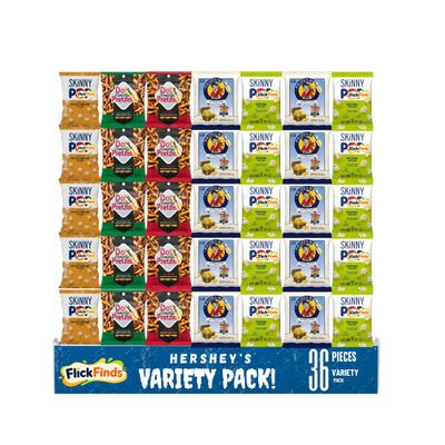Her$heys Chocolate & Candy Variety Pack 36 Piece Family Pack, Individually Wrapped, Assorted Chocolates and Candies, Party and Snack Size