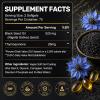 Navobary Black Seed Oil Softgels, 5% Thymoquinone, Cold Pressed Nigella Sativa from Turkish Black Cumin Seed, 500mg with Vitamin E, Non-GMO & Vegan, Gluten Free, 150 Softgels view 2