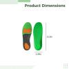 2 Pcs XL Arch Support Insoles for Flat Feet, Plantar Insoles for Men Women, Shock Absorption, BK Fabric, EVA, XL, 47-49/12.5-14.5 US Men view 2