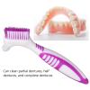 Kuuleyn False Teeth Cleaning Brush Double Sided Portable Denture Toothbrush for False Teeth Cleaning view 2