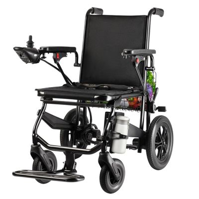 [2026 Upgrade] Lightweight Foldable Motorized Wheelchair Zurcheel SLB40, Compact Travel Power Chair for Adults, 500W Dual Motor, 31 lbs Net Weight / 330 lbs Capacity, 15 Miles Range Airline Approved
