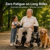 [2026 Upgrade] Lightweight Foldable Motorized Wheelchair Zurcheel SLB40, Compact Travel Power Chair for Adults, 500W Dual Motor, 31 lbs Net Weight / 330 lbs Capacity, 15 Miles Range Airline Approved view 2
