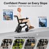 [2026 Upgrade] Lightweight Foldable Motorized Wheelchair Zurcheel SLB40, Compact Travel Power Chair for Adults, 500W Dual Motor, 31 lbs Net Weight / 330 lbs Capacity, 15 Miles Range Airline Approved view 4