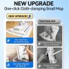 Hands-Free Multi-Purpose Flat Mop Lazy Cleaning & Face Towel, Zero Touch Mini Grip Mops, Lazy Cloth Changing Mini Mop Wet and Dry No-Touch Disposable for Hardwood, Tile, Marble (2Pcs-37.40in) view 3