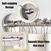 Adjustable Curved Shower Rod - No Drill, Rustproof 304 Stainless Steel Telescoping Pole for Bathroom & Fitting Room - Easy Install, Space-Saving Design for Maximum Versatili view 2
