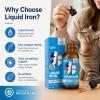 Iron Supplement for Cats and Dogs, Liquid Iron Drops with Vitamin B12 & C view 4