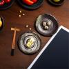 Ceramic kiln glazed bone-spitting dish special-shaped creative retro tableware-special-shaped dish-spinner whitewashes view 4