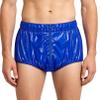 iiniim Men Special Needs Clothing Leakproof Diaper Plastic Underwear Incontinent Underpants with Zipper Pouch Blue 3X-Large view 2