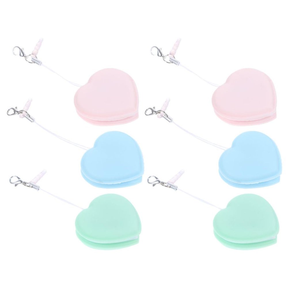 ibasenice 6pcs Macaron Phone Screen Cleaner and Glasses Cleaner Silicone and Pp Material, Lightweight and Portable for Cleaning Fingerprints and Dirt, Convenient for Carrying and Hanging