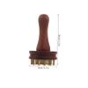 DEARMAMY Handheld Meridian Massage Brush with Brass and Wood, Lightweight Traditional Chinese Scraping Comb for Body and Hands, Promotes Circulation, for Home and Travel Use view 2