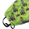 Men Women Durable Face Mask Scarf Gaiter Anti Dust Windproof Face Cover, Tie Dye Monster Truck Dinosaur Mouth Decoration for Sports Travel Hiking view 3