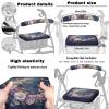 Hwzdsyxl Butterfly Moon Daisy Flower Print Walker Accessories Set of 3, Lightweight Rollator Walker Seat and Back Rest Covers Foldable Rollator Storage Under Seat Bag for Most Walker view 3