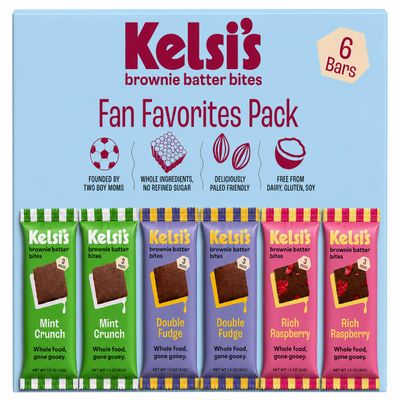Kelsi's Brownie Batter Bites, Variety Pack, 6 Pack - Gluten Free Snacks