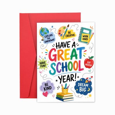 Back to School Cards for Girls Boys First Day of School Gifts for Students