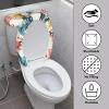 Hand-painted elephant head Printed Toilet Seat Set - 2-Piece Cover & Tank Cover - Universal Stretch Fit - Housewarming & Holiday Gift view 3