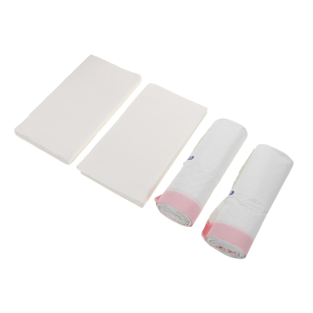 SILENRADAWN Disposable Portable Commode Elderly with Pads Liners Absorbent for Bags with Leak-Proof Design for Easy Cleanup Potty Chairs Bedside Bathroom