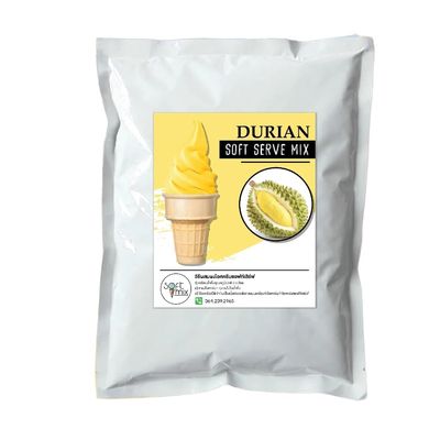 Soft Serve Ice Cream Mix Powder Instant Dissolve Base for Soft Serve Machines 1kg (durian)