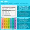 6 Times a Day Weekly Pill Box Organizer Case, Secure 6X Pillbox with Medication Schedule (6X a Day - 2 Pack) view 4
