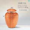GetUrns - Embrace Cross Urns for Human Ashes, Cremation Urns for Adult Ashes Men & Women, Cremation Urn for Home, 200 cu. in. Custom Single or Double-Sided Engraving (Pearl Orange) view 3