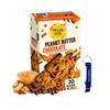 Peanut Butter Chocolate Snack Bars, Chewy Crispy Snack Bars, 20 Count Box for Lunches, Travel and Everyday Snacking (Pack of 1) with Candy Freezer Bottle Opener Keychain view 1