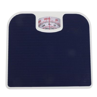 Artibetter Mechanical Bathroom Scale, Analog Weigh Scale for Body Weight, Anti-Skid Platform, up to 130kg/286lb, Home Measurement Device for Fitness Monitoring Dark Blue