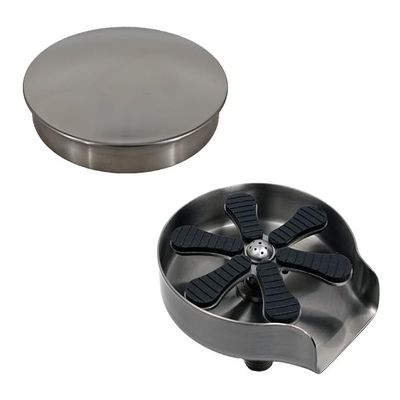 Mountain Plumbing, MT250/BRS, Countertop Glass Rinser (Kitted - Base & Cover)