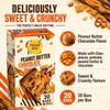 Peanut Butter Chocolate Snack Bars, Chewy Crispy Snack Bars, 20 Count Box for Lunches, Travel and Everyday Snacking (Pack of 1) with Candy Freezer Gem Spoon view 2
