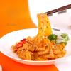 Instant red oil rice noodle, Korean-style instant noodles, Sichuan sour-hot pastry noodles, Shaanxi Liangpi, Spicy wide vermicelli gift pack, Instant breakfast food (3 packs,sweet and spicy) view 3