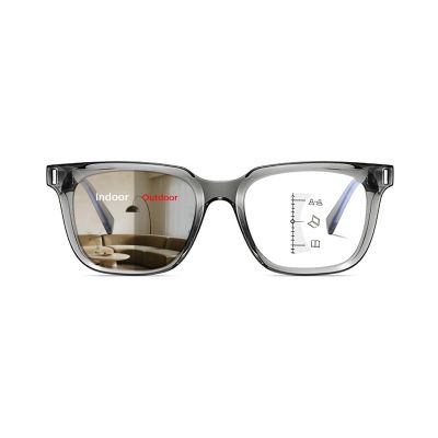 laureles Progressive Multifocal Reading Glasses for Women 1.75 Photochromic Square Multifocus Readers Men (C1, 0.00 Magnification)