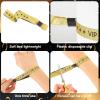 VIP Wristbands 50/100Pcs VIP Cloth Event Wristband Cloth Wristbands Armbands for Events Wedding Party Concerts Fairs Festivals Supplies for Wedding Concert Entrance Events(Silver,100pcs) view 4
