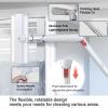 Spray Window Cleaning Kit Rotatable Head Two Spray Modes 4 in 1 Squeegee for Window Cleaning with Water Tank and 8 Pads for Shower Glass Car Window view 4