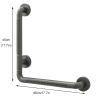 Shower Grab Bars Brushed Nickel Stainless Steel Grab Bar for Bathroom, Non Slip Knurled Safety Handrail for Bathtub Toilet Wall(45 * 45cm) view 2