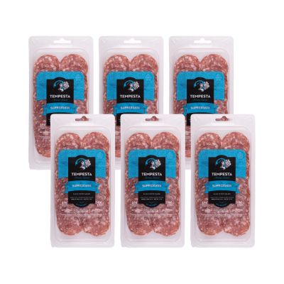 Tempesta SOPRESSATA Black Pepper Salami, 3 OZ (Pack of 6)