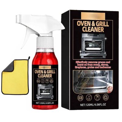 Oven & Grill Cleaner Spray, Heavy Duty Degreaser for Kitchen Appliances, Multi-Surface Kitchen Cleaner, Helps Remove Grease, for Ovens, Grills, Air Fryers & BBQ Grates (1PCS)
