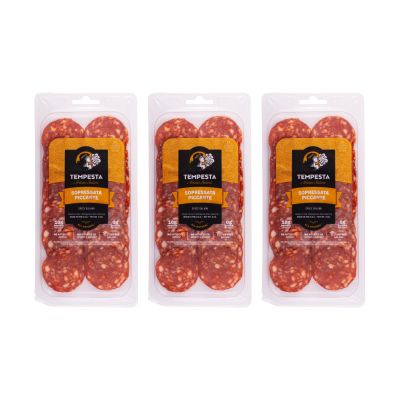 Tempesta SOPRESSATA PICCANTE Spicy Salami, 3 OZ (Pack of 3)