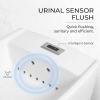 Wall-Mounted Urinals for Men Spill Proof,Automatic Sensor Flushing Ceramic Urinal for Men's,for Bathroom Commercial Hotel Homes Bar Shopping Malls view 4