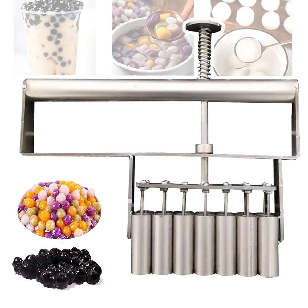 Handheld Stainless Steel Taro Ball Mold, Manual Tapioca Pearl Maker Machine