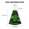 ChenGua 1 PC Kitchen Hand Towels with Hanging Loop,Green Leaf Nature Print Coral Fleece Absorbent Dish Cloths, for Home Bathroom view 3