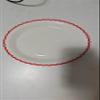 ZUQMZUQ 30 Pcs Red and White Paper Plates, 9 Inch White Party Plates, Red Scalloped Dinner Paper Plates Wedding Plates Party Supplies for Baby Shower, Wedding, Birthday, Bridal Shower view 1