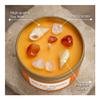 Sweet Orange Crystal Scented Candle with Crystal and Metal Charm for Yoga Home Decor Spiritual Gift(Red) view 3
