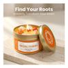 Sweet Orange Crystal Scented Candle with Crystal and Metal Charm for Yoga Home Decor Spiritual Gift(Red) view 4
