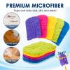 20 Pack Reusable Fleece Duster Refills with Detachable Handle, Washable Microfiber Dusters for Cleaning, 360 Dry Wet Microfiber Duster Refill Compatible with Standard Cleaning Handles (20) view 2