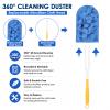 20 Pack Reusable Fleece Duster Refills with Detachable Handle, Washable Microfiber Dusters for Cleaning, 360 Dry Wet Microfiber Duster Refill Compatible with Standard Cleaning Handles (20) view 3