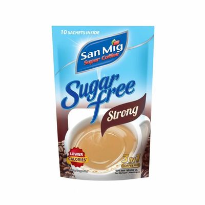 San Mig Strong Sugar Free 3 in 1 Coffee Mix (9 g x 10 Sachets)