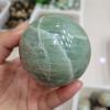 Stone Polished Green Moon Ball Crystal Decorative Ball(40-50mm) view 2