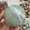 Stone Polished Green Moon Ball Crystal Decorative Ball(40-50mm) view 4