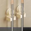 EJALFENS Rotating Suction Cup Mop Clip Bathroom Cleaning Tool Storage Buckle view 3