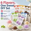 Homemade Ice Cream Powder Kit - 6 Flavor Variety Pack (50g X Bags) For Easy DIY Cones, Sundaes & Desserts view 2