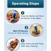 Fruit and Veggie Washer with Oh-Ion Technology, Wireless Charging, for Fruits,Veggies,Meat,Rice and Utensils, (Blue) view 4