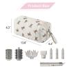 RSRSLEII Large Quilted Hair Tools Travel Bag with with Bear Pattern,Divider view 2
